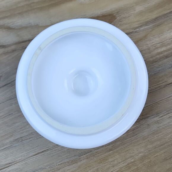 🔹️Mud Pie White Ceramic "Bean Me Up" Bean Pot w/Lid - Picture 8 of 11